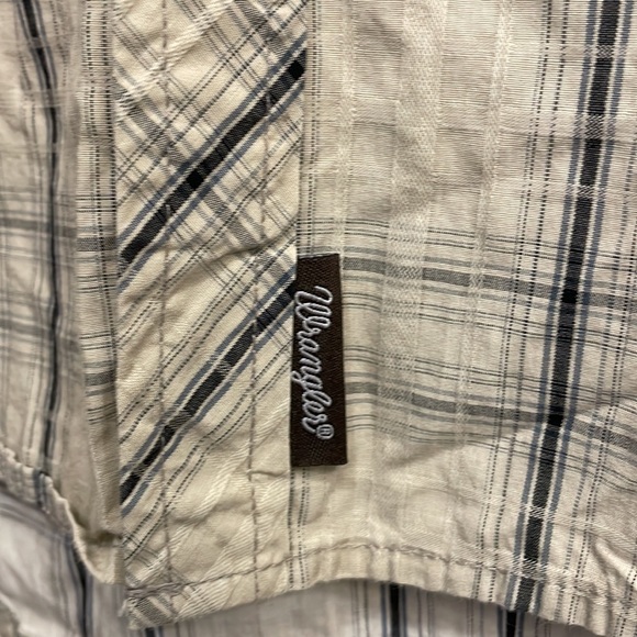 Wrangler Retro Cotton Plaid Pearl Snap Shirt, Men's‎ Medium - Picture 4 of 8